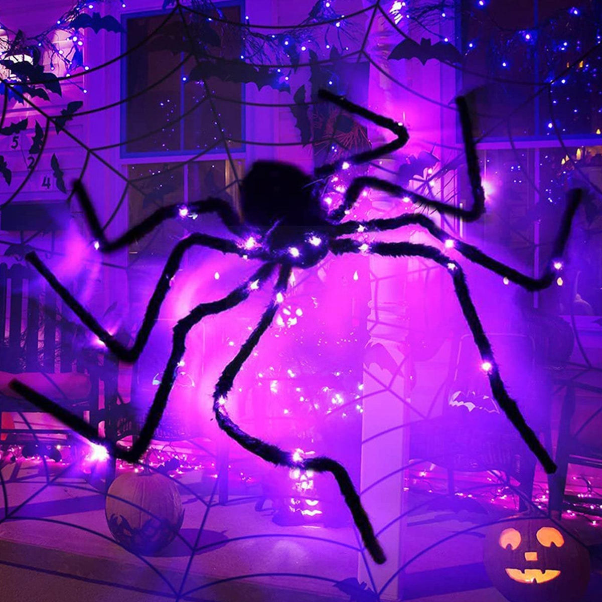Glow Spider – LED Giant Spider (75 / 125 / 150 cm)